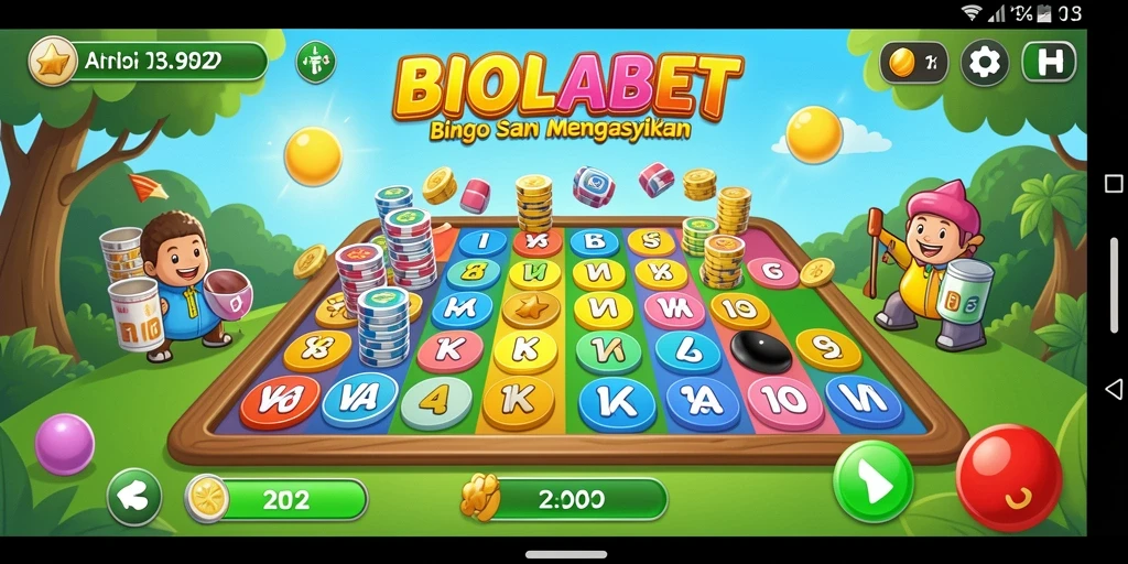 Tampilan menawan gameplay BIOLABET dengan aksi bingo yang seru.