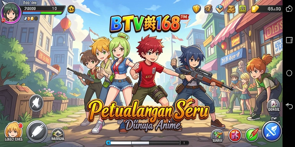 Tampilan gameplay menarik dan karakter Anime yang menawan.