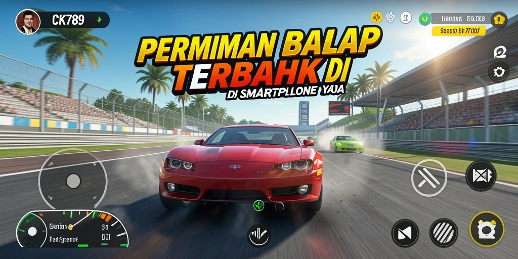 Tampilan gameplay Racing CK789 yang mendebarkan dan penuh aksi.