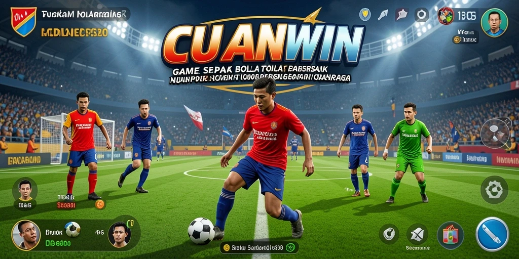 Tampilan gameplay <strong>CUANWIN</strong> yang memukau dan realistis di lapangan.