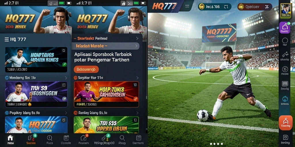 Tangkapan layar utama HQ777 menampilkan pengalaman taruhan yang menarik.