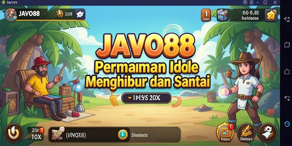 Tampilan gameplay <strong>JAVO88</strong> yang menarik dan menenangkan saat bermain Idle.