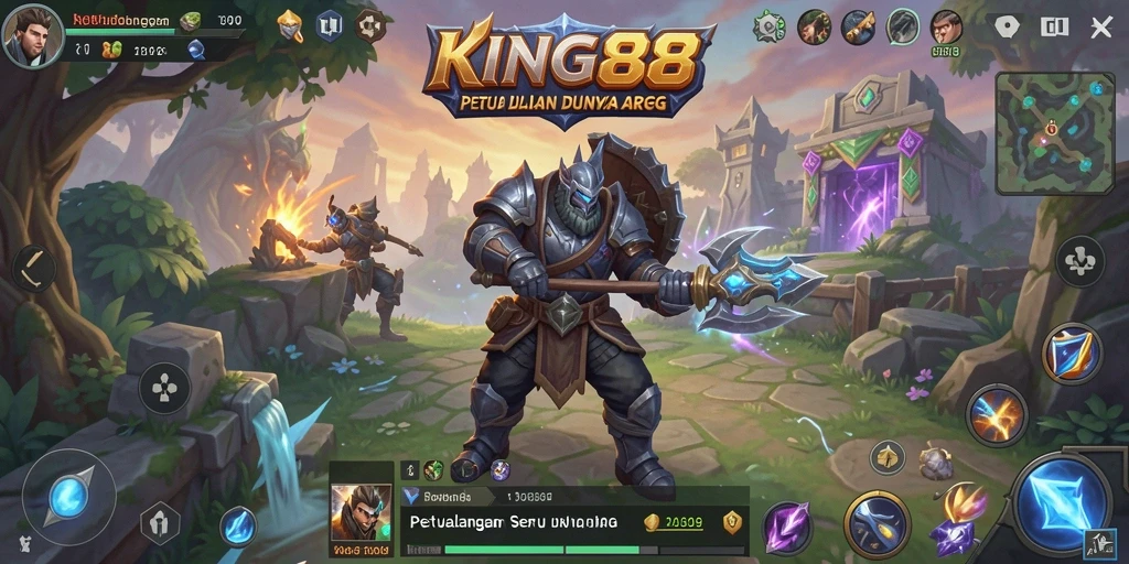 Tampilan gameplay KING88 yang mendebarkan dan penuh aksi.