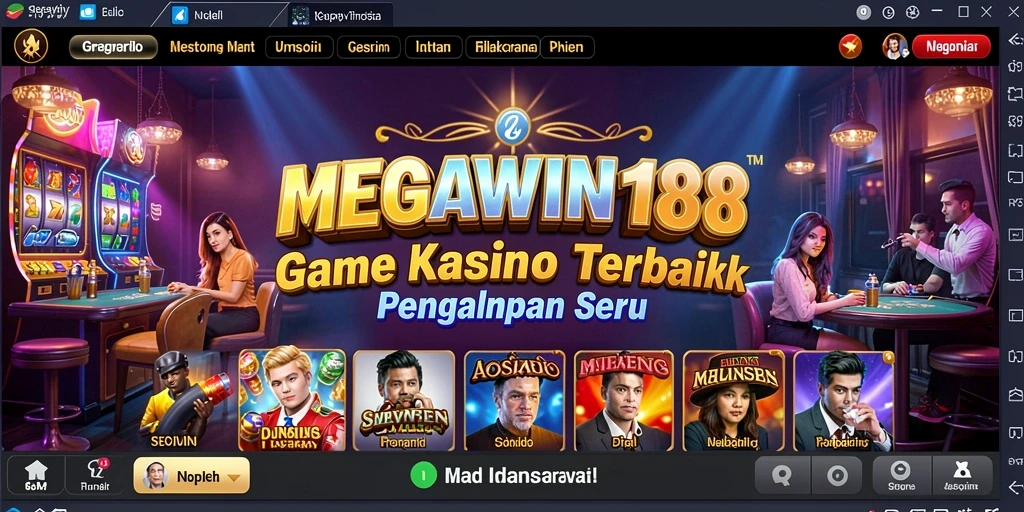 Screenshot gameplay MEGAWIN188 menunjukkan pengalaman kasino yang memukau.