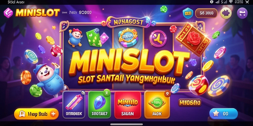 Screenshot permainan MINISLOT menampilkan slot yang penuh warna dan menarik.