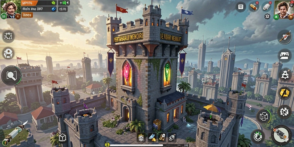Tampilan gameplay MPO76 dalam aksi Tower Defense yang intens.
