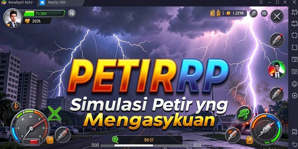 Gameplay PETIRRP yang menegangkan dengan efek petir yang memukau.