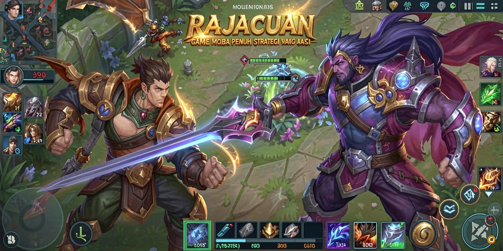 Tampilan gameplay seru dan intens dari RAJACUAN.