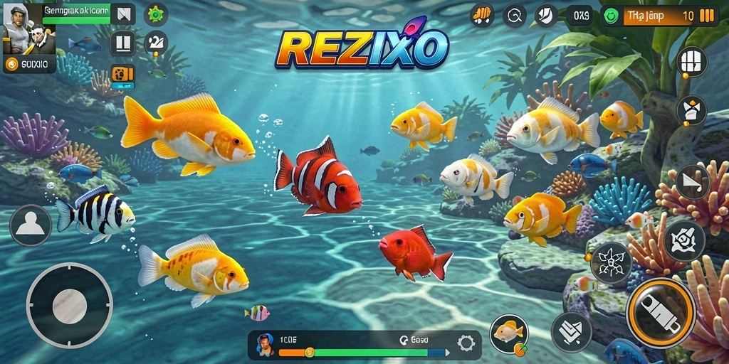 Screenshot permainan Tembak Ikan yang menarik dan seru.