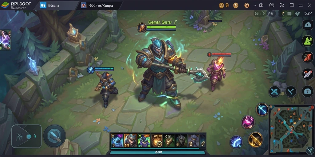 Gameplay seru MOBA dalam aksi di RPLOOT.