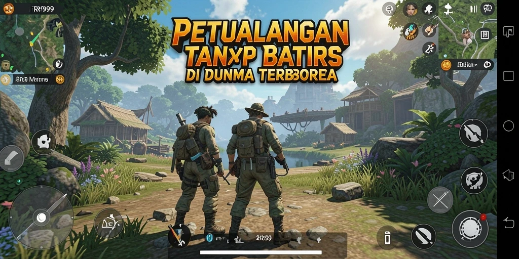 Tampilan gameplay menarik dari petualangan Open World di RR999.