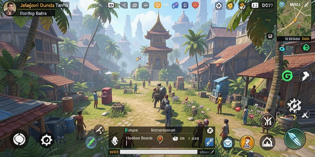 Tampilan gameplay W67 yang memukau di dunia Open World.